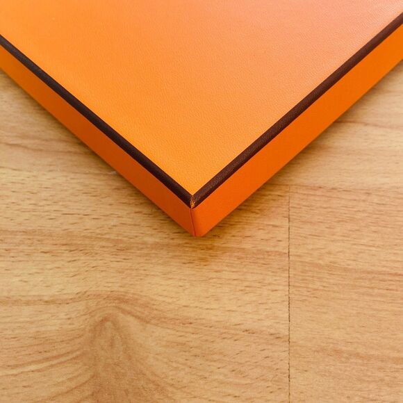 Hermes Gift Box - orange small gift box {empty} (14.5" x 7.25" x 1.15") [A] - Picture 9 of 9